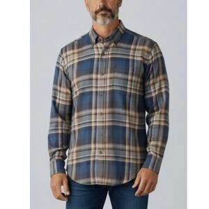 Circle of Gentlemen plaid button front  dress shirt size 17x43 Aaron1-b